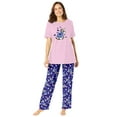 thumbnail image 1 of Dreams & Co. Plus Size Graphic Tee PJ Set, 1 of 6