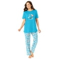 thumbnail image 1 of Dreams & Co. Plus Size Graphic Tee PJ Set, 1 of 3