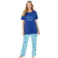 thumbnail image 1 of Dreams & Co. Plus Size Graphic Tee PJ Set, 1 of 6