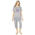 thumbnail image 1 of Dreams & Co. Plus Size Knit Capri Sleep Set, 1 of 4