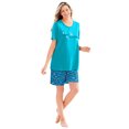 thumbnail image 1 of Dreams & Co. Women's Plus Size Knit Pj Short Set, 1 of 6