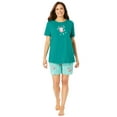 thumbnail image 1 of Dreams & Co. Women's Plus Size Knit Pj Short Set, 1 of 6