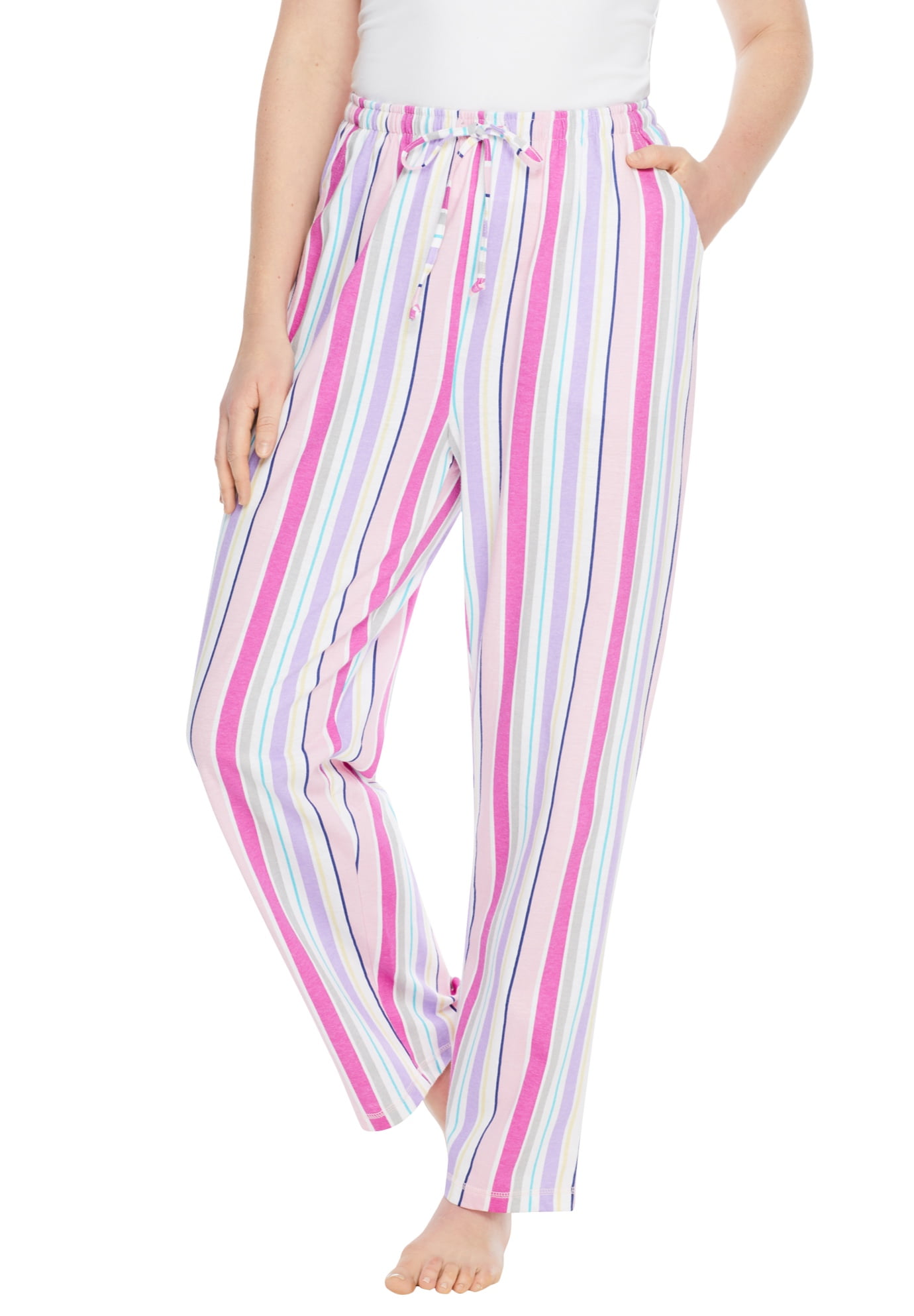 Dreams & Co. Women's Plus Size Knit Sleep Pant Pajama Bottoms