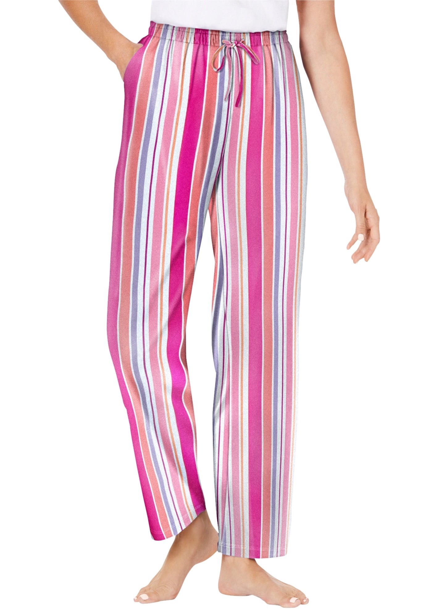 Dreams & Co. Women's Plus Size Knit Sleep Pant Pajama Bottoms