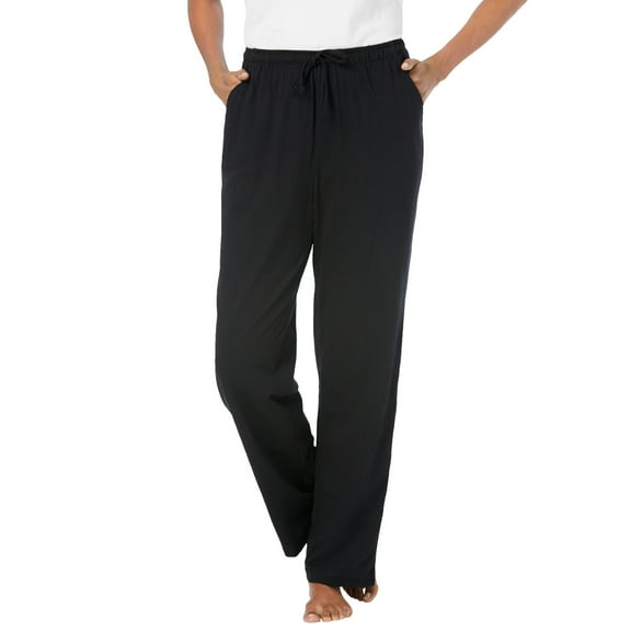 Dreams & Co. Plus Size Knit Sleep Pant