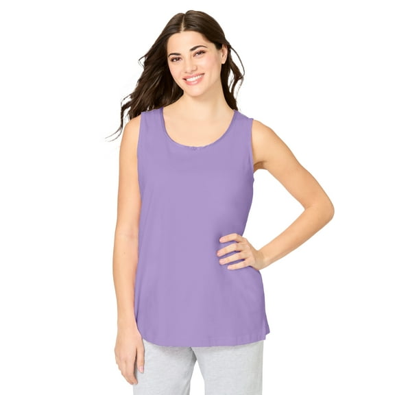 Dreams & Co. Plus Size Knit Sleep Tank