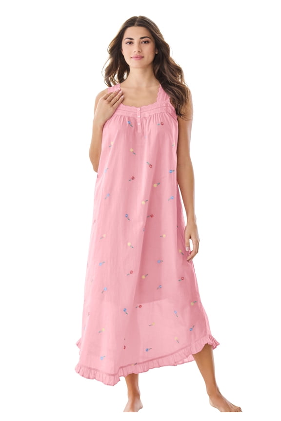 Plus Size Long Embroidered Gown