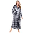 thumbnail image 1 of Dreams & Co. Women's Plus Size Long Flannel Robe Robe, 1 of 6