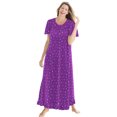 thumbnail image 1 of Dreams & Co. Women's Plus Size Long Floral Print Cotton Gown, 1 of 6
