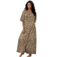thumbnail image 1 of Dreams & Co. Women's Plus Size Long French Terry Zip-Front Robe (Petite Available), 1 of 6