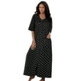 thumbnail image 1 of Dreams & Co. Women's Plus Size Long French Terry Zip-Front Robe (Petite Available), 1 of 6
