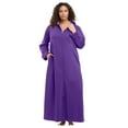 thumbnail image 1 of Dreams & Co. Plus Size Long Hooded Fleece Sweatshirt Robe, 1 of 4