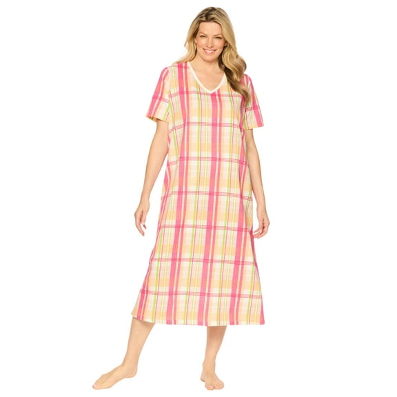 Dreams & Co. Plus Size Long Print Sleepshirt