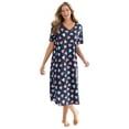 thumbnail image 1 of Dreams & Co. Plus Size Long Print Sleepshirt, 1 of 5