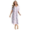 thumbnail image 1 of Dreams & Co. Plus Size Long Print Sleepshirt, 1 of 5