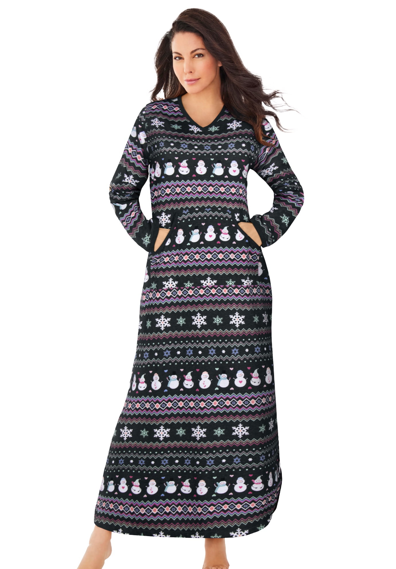 Plus size long sleeve sleep shirt sale