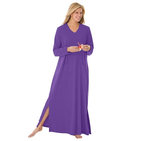 Dreams & Co. Plus Size Long Sherpa Lounger