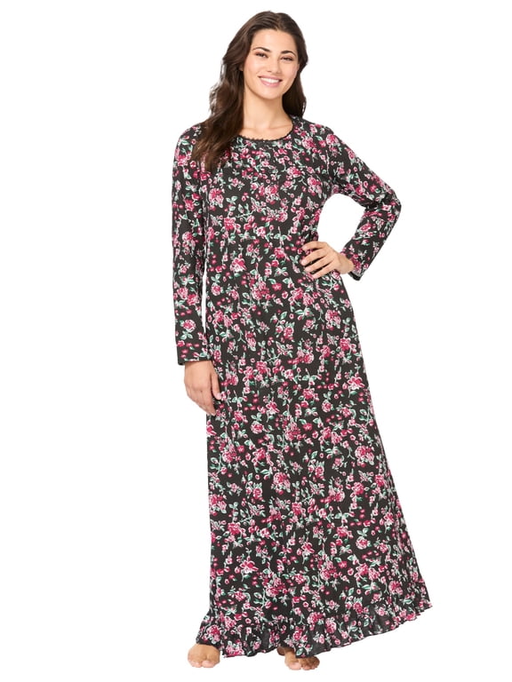Plus Size Long-Sleeve Gown