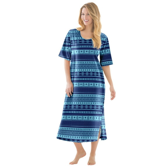 Dreams & Co. Women's Plus Size Long Tagless Sleepshirt