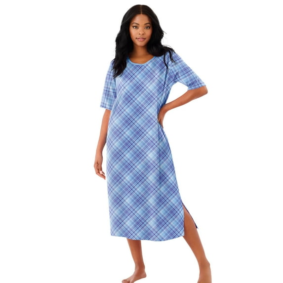 Dreams & Co. Plus Size Long Tagless Sleepshirt