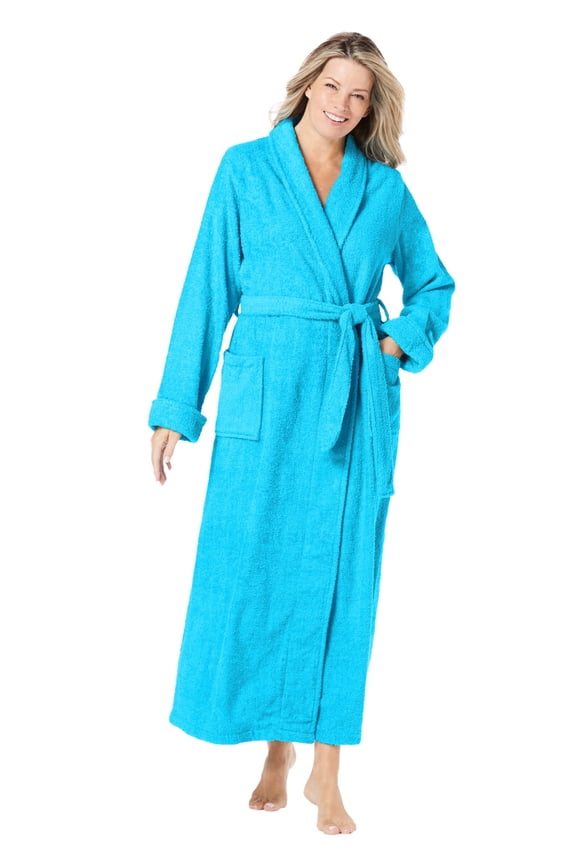 Plus Size Long Terry Robe