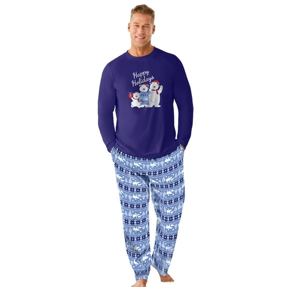 Dreams & Co. Plus Size Men’S Pajama Set