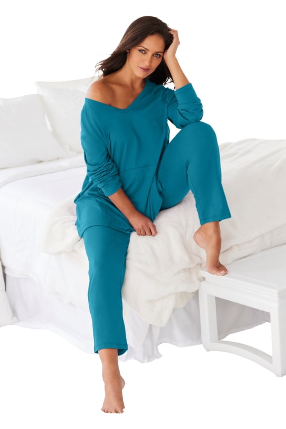 Plus Size Petite 2-Piece Lounge Set