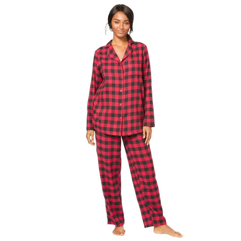 Flannel Pajamas Sleepwear Deals Adonna Sleepwear Black Cut Sleeves