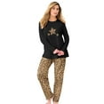 thumbnail image 1 of Dreams & Co. Plus Size Petite Long Sleeve Knit PJ Set, 1 of 6