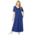 thumbnail image 1 of Dreams & Co. Plus Size Petite Long T-Shirt Lounger, 1 of 6