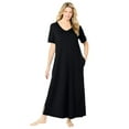 thumbnail image 1 of Dreams & Co. Plus Size Petite Long T-Shirt Lounger, 1 of 6