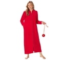thumbnail image 1 of Dreams & Co. Plus Size Plush Zip-Front Robe, 1 of 5