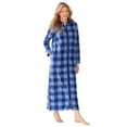 thumbnail image 1 of Dreams & Co. Plus Size Plush Zip-Front Robe, 1 of 6