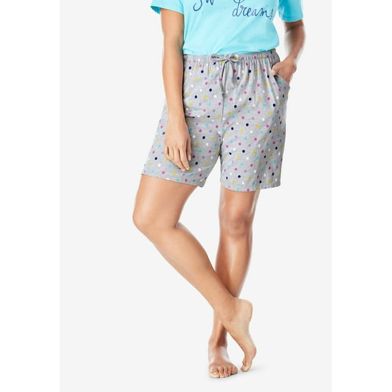 Dreams & Co. Women's Plus Size Print Pajama Shorts