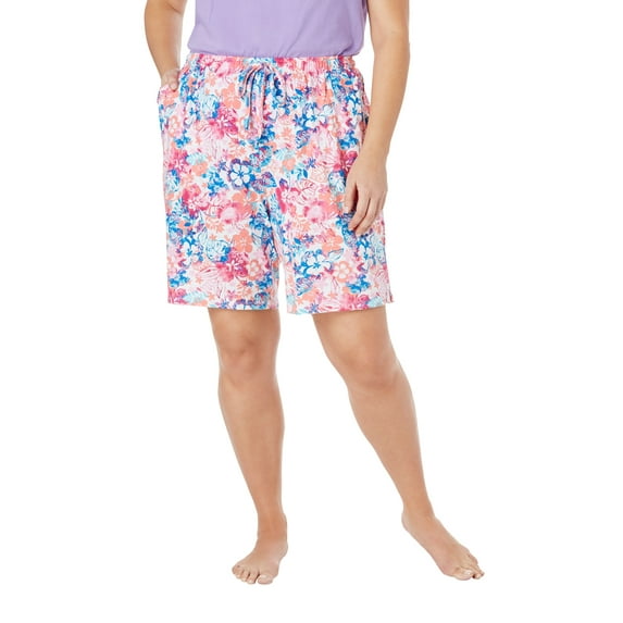 Dreams & Co. Women's Plus Size Print Pajama Shorts
