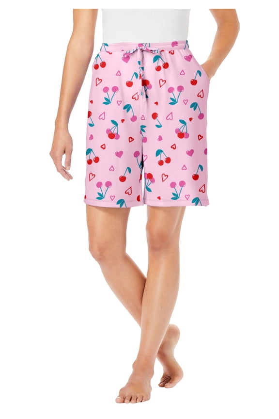 Plus Size Print Pajama Shorts