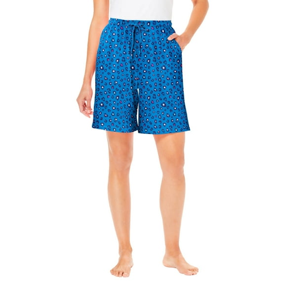 Dreams & Co. Plus Size Print Pajama Shorts