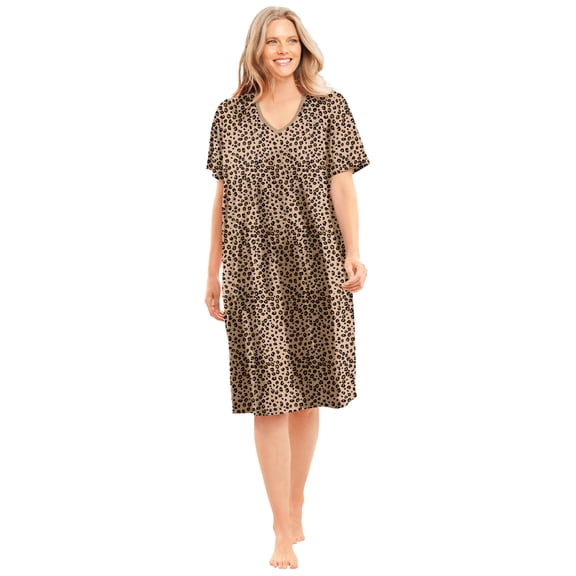 Dreams & Co. Plus Size Print Sleepshirt