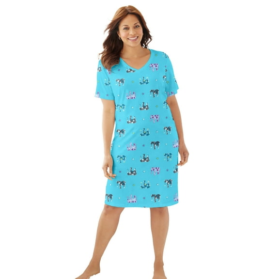 Dreams & Co. Plus Size Print Sleepshirt
