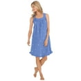 thumbnail image 1 of Dreams & Co. Plus Size Short Embroidered Nightgown, 1 of 6