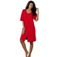 thumbnail image 1 of Dreams & Co. Plus Size Short French Terry Zip-Front Robe, 1 of 6