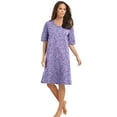 thumbnail image 1 of Dreams & Co. Plus Size Short-Sleeve Sleepshirt, 1 of 5