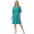 thumbnail image 1 of Dreams & Co. Plus Size Short-Sleeve Sleepshirt, 1 of 5