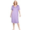 thumbnail image 1 of Dreams & Co. Women's Plus Size Short T-Shirt Dress or Nightgown Dress Or Nightgown, 1 of 5