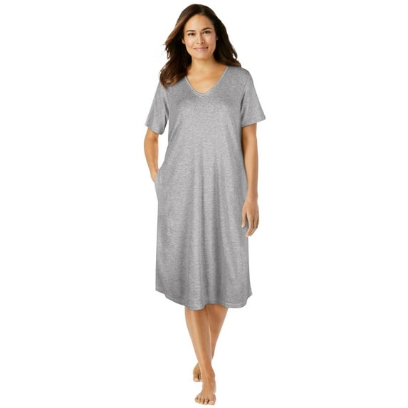 Dreams & Co. Women's Plus Size Short T-Shirt Lounger