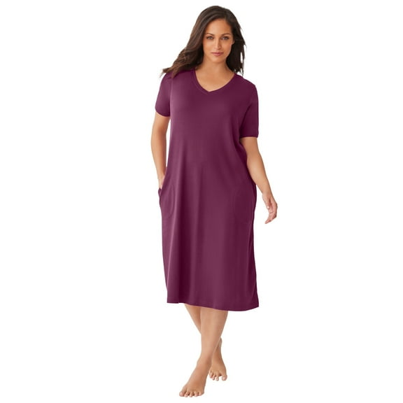 Dreams & Co. Plus Size Short T-Shirt Lounger