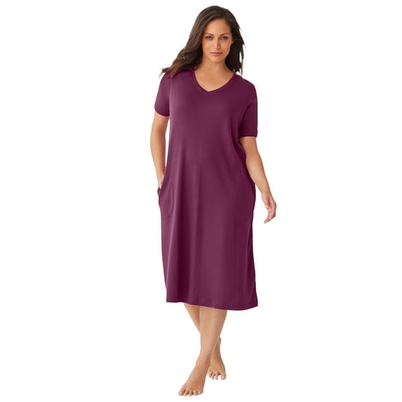 Dreams & Co. Plus Size Short T-Shirt Lounger