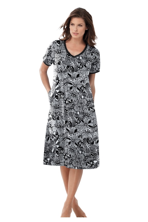 Plus Size Short T-Shirt Lounger