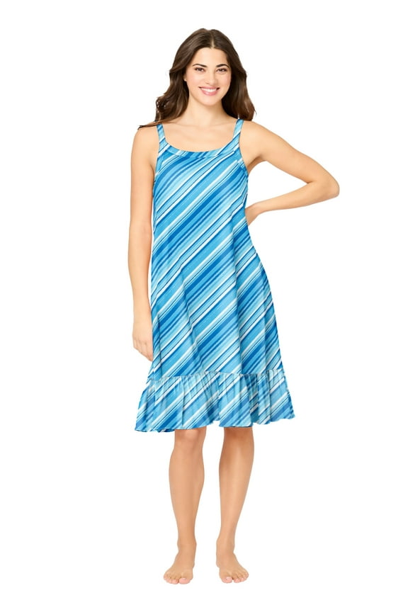 Plus Size Sleeveless Knit Chemise Sleepshirt