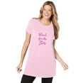 thumbnail image 1 of Dreams & Co. Plus Size Soft Pj Tunic Tee, 1 of 6
